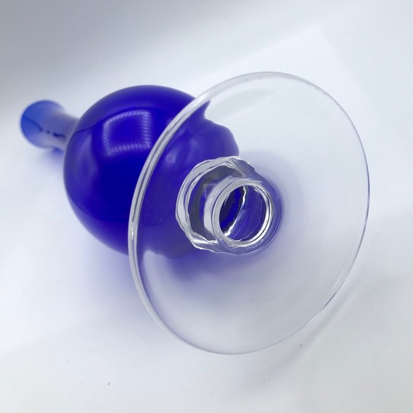 Vintage Royal Gallery Italian Lead Crystal Jessica Cobalt Blue Glass Vase 1997 - Picture 7 of 12